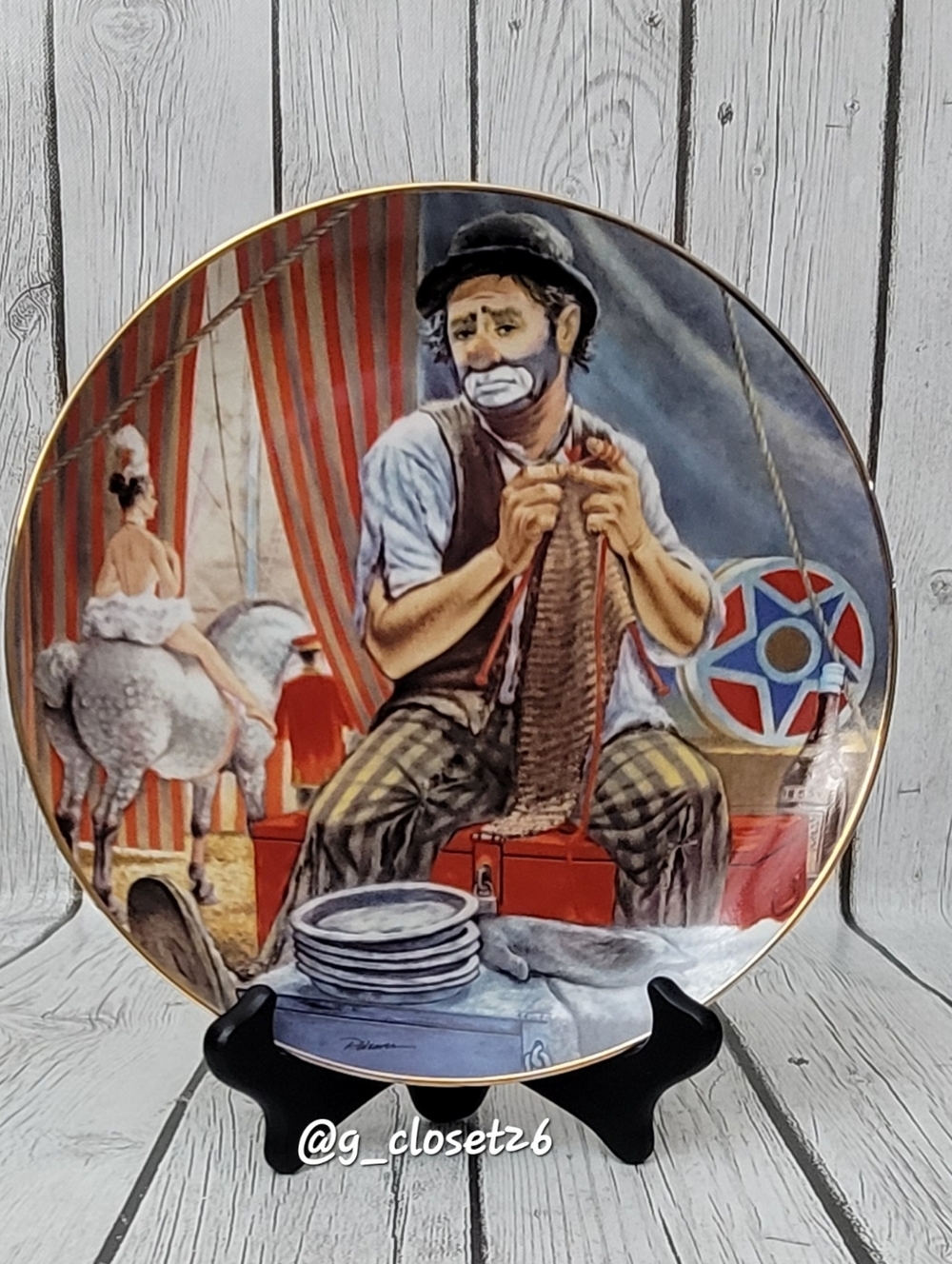 "Otto Griebling" Greatest Clowns of The Circus Collector's Plate